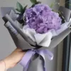 Purple Hydrangea and seasonal fillers bouquet