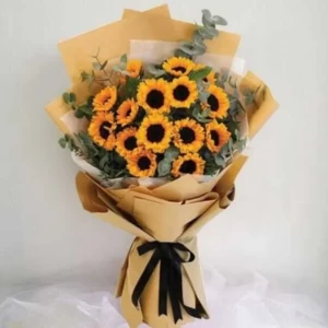 Bouquet of sun flowers